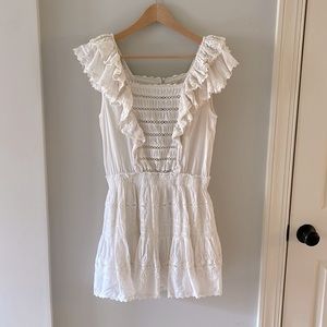 Loveshackfancy cotton embroidered Stella Natasha mini dress.  Size M